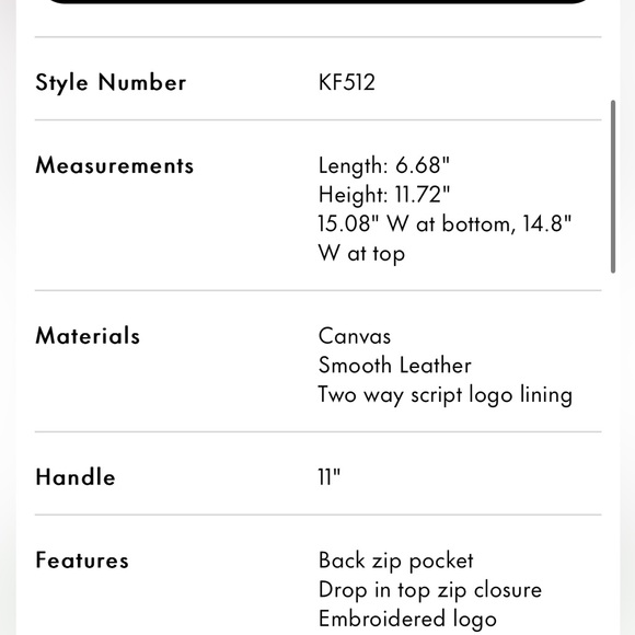 NWT Kate Spade Ellie Grand Slam Large Tote - Picture 6 of 6